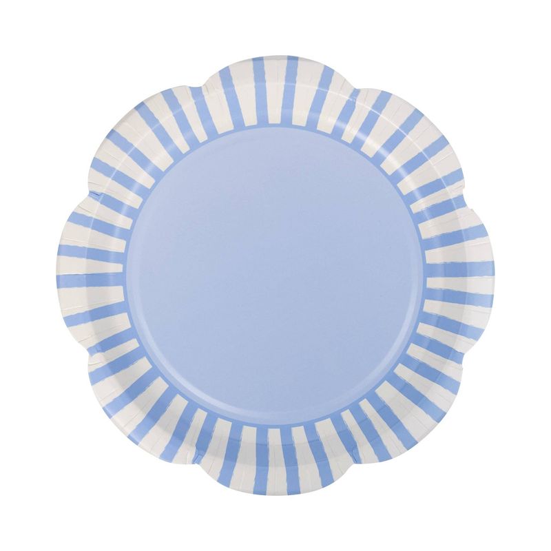 Blue Striped 9" Scallops