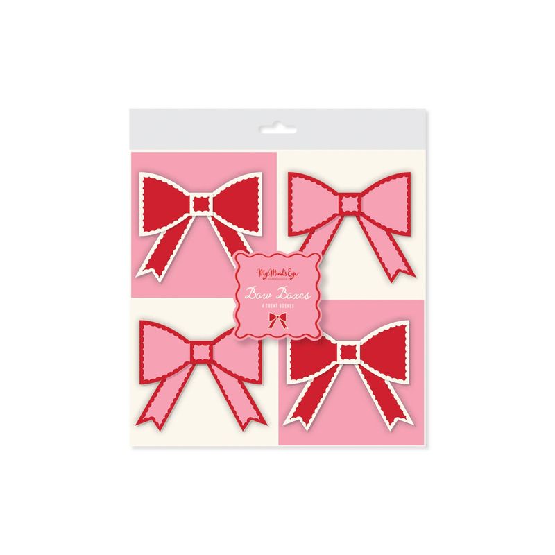 VBW1208 - PInk and Red Bow Treat Boxes