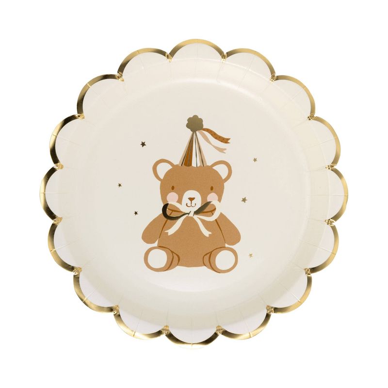 Teddy Bear Baby Dessert Plate