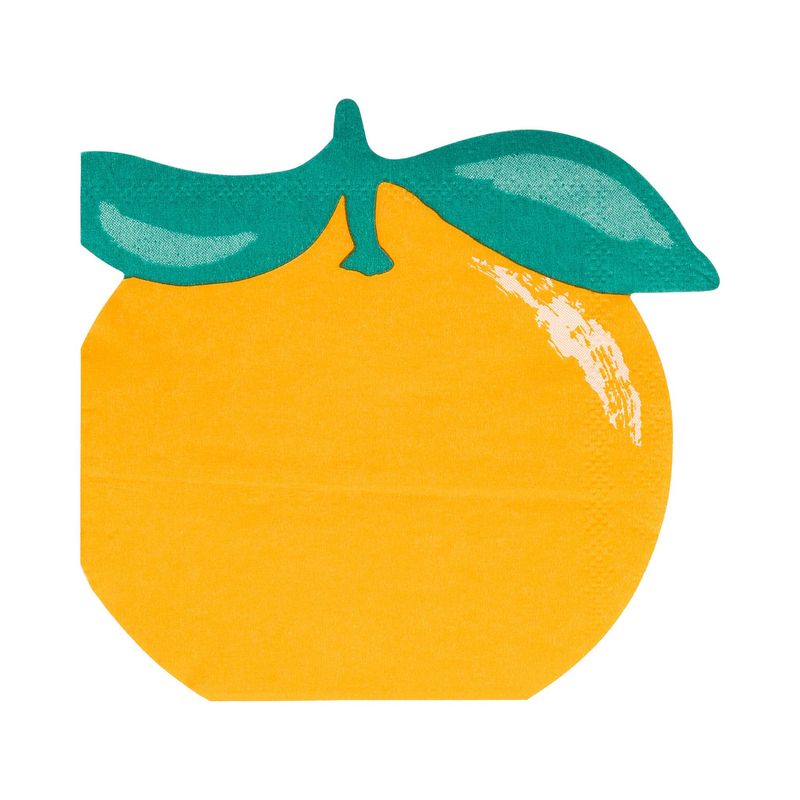 Orange Shaped Cocktail Napkin