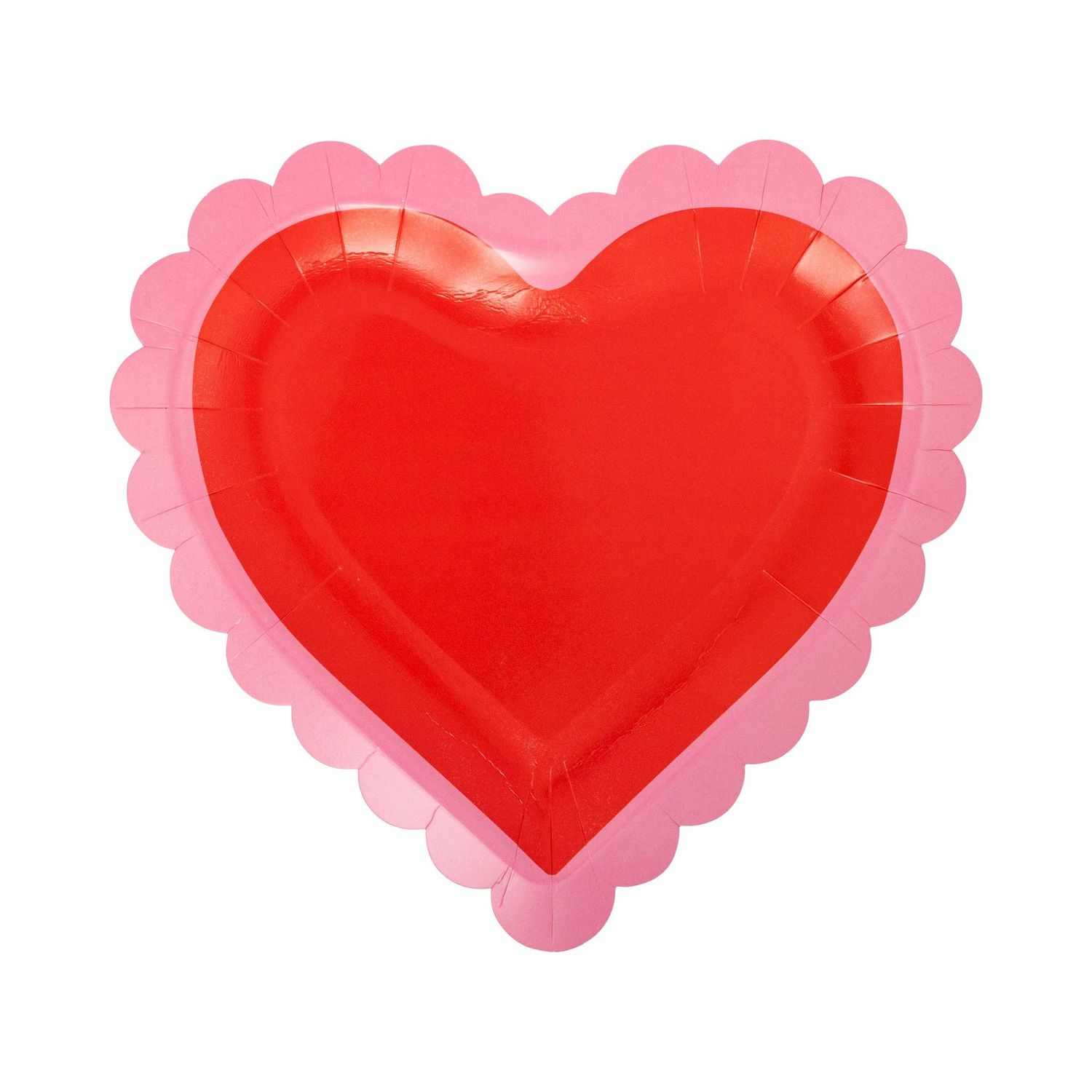Scalloped Heart Shaped Plate