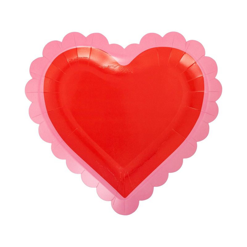 Scalloped Heart Shaped Plate