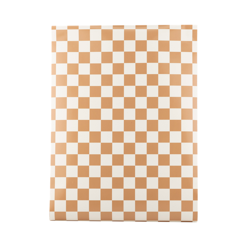 Gingerbread Checked Table Runner