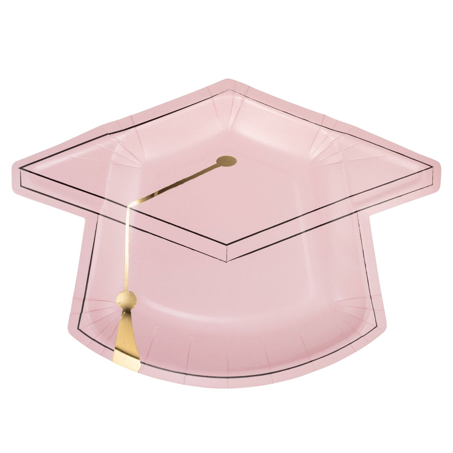 Pink Cap Shaped Plate