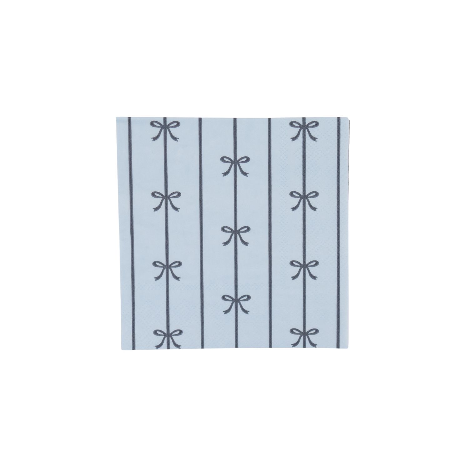 SKY BLUE SIGNATURE BOW SMALL NAPKINS