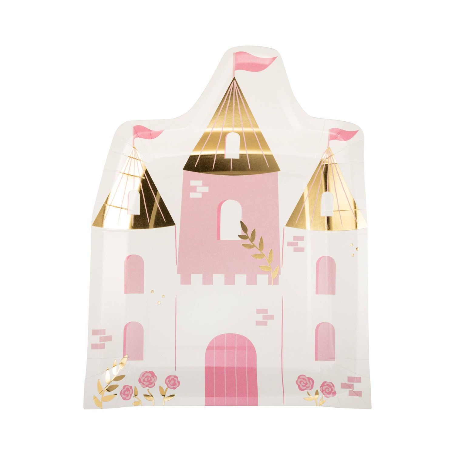 Princess Castle Shaped Paper Plate (8ct)