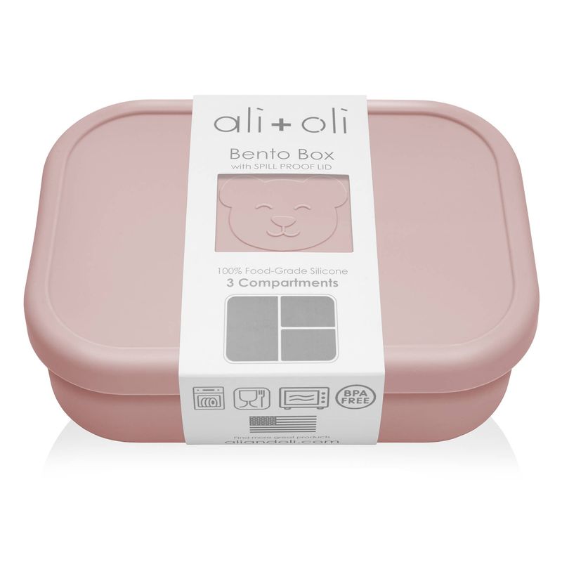 Leakproof Silicone Bento Box (Rose) Back to School