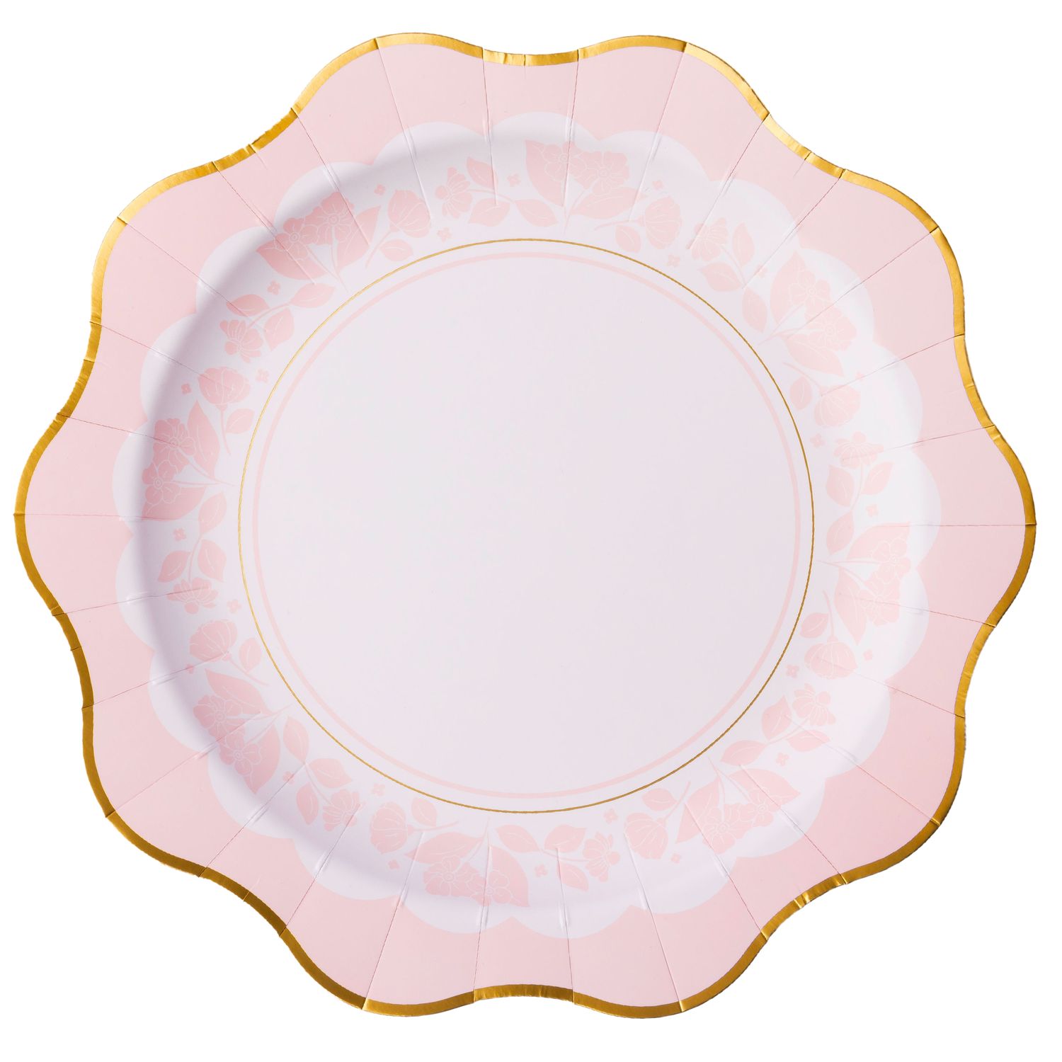 PETAL PINK ELEGANT FLORAL DINNER PLATES