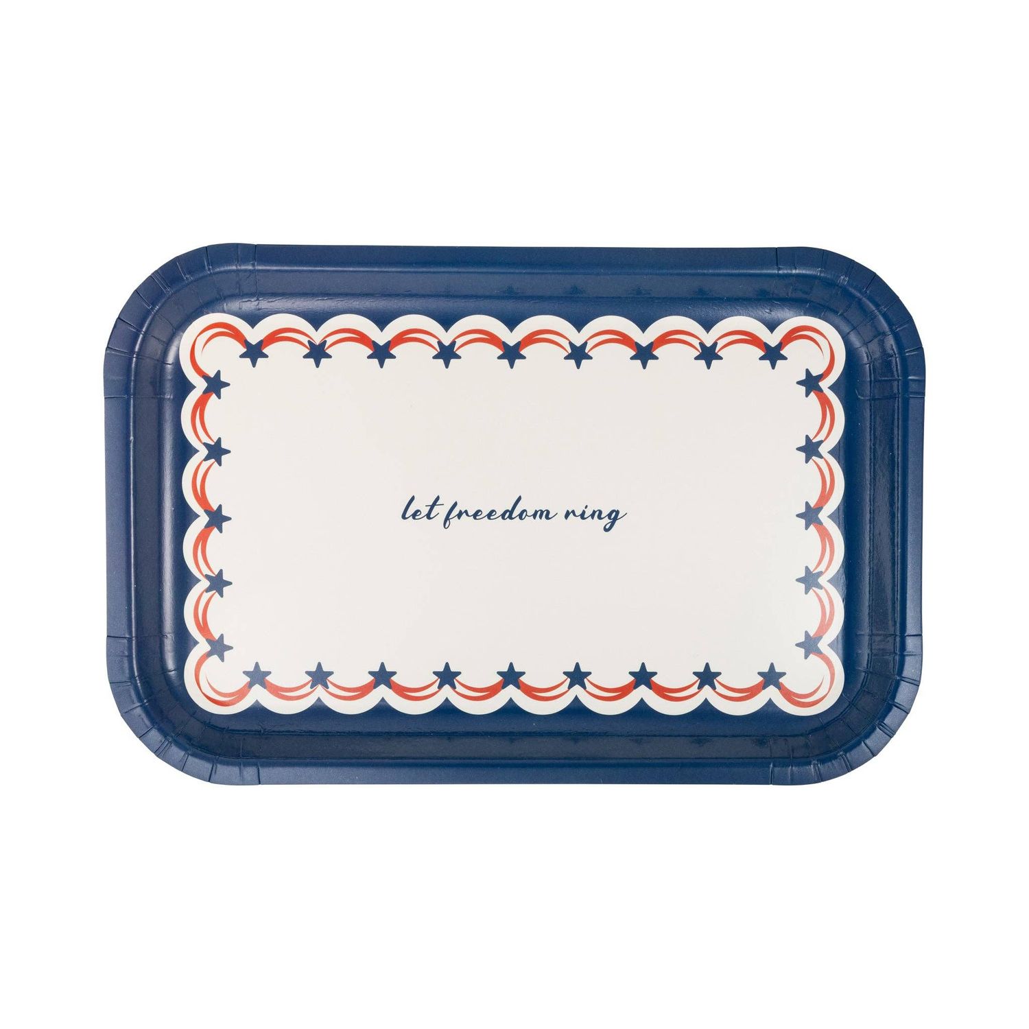 PLPL992 - Let Freedom Ring Plate (8 ct)