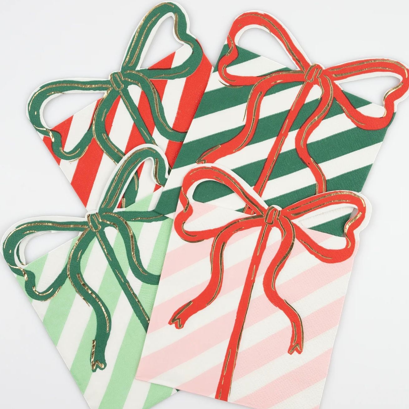 Present With Bow Napkins