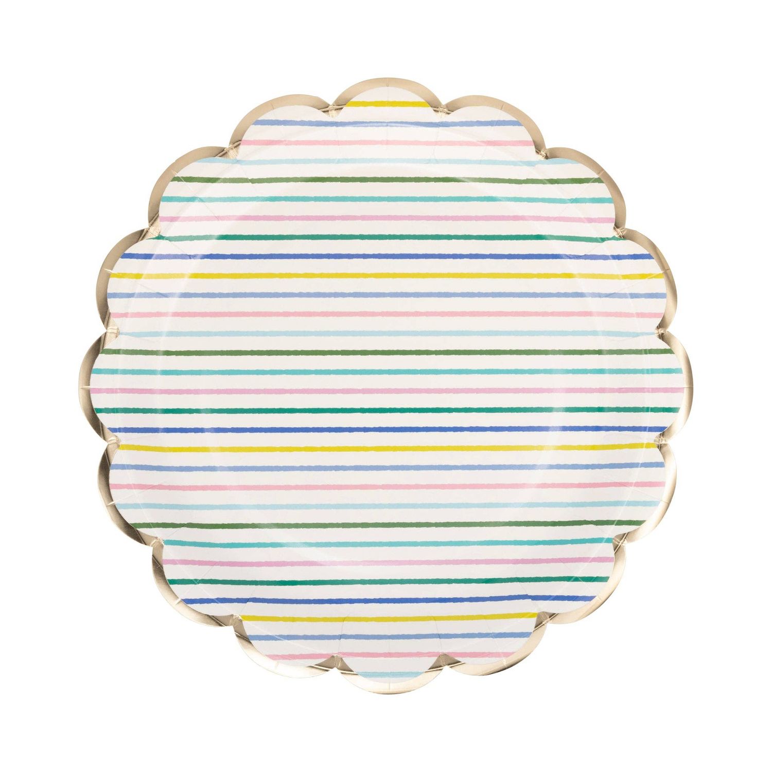 Spring Stripe Paper Plate