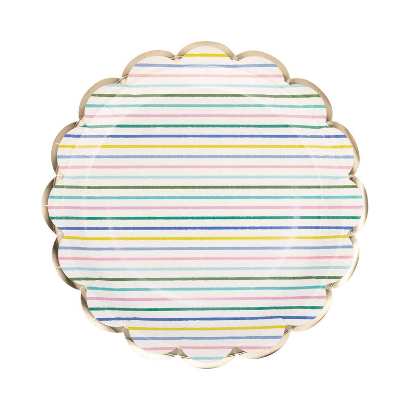 Spring Stripe Paper Plate