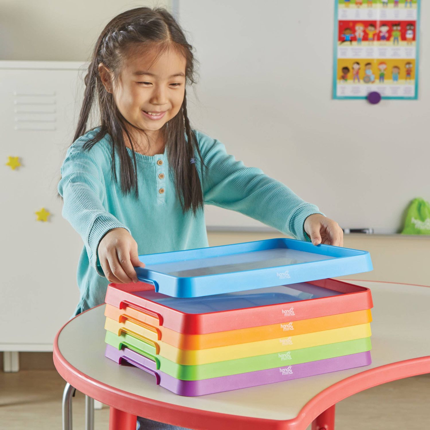 Magnetic Dry-Erase Activity Trays, Set of 6