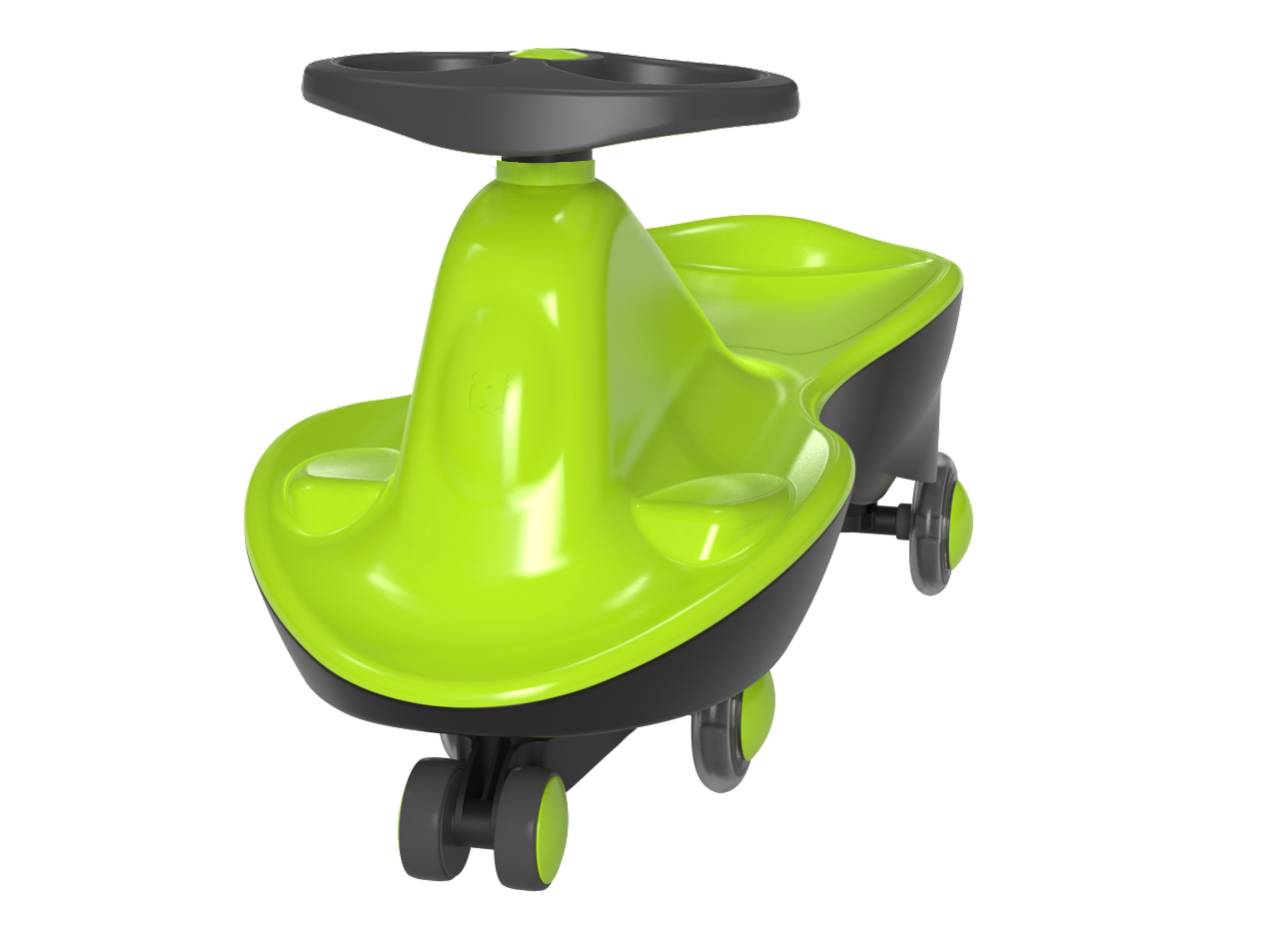 Swing scooter LED wheels Ride on, Color: Apple Green