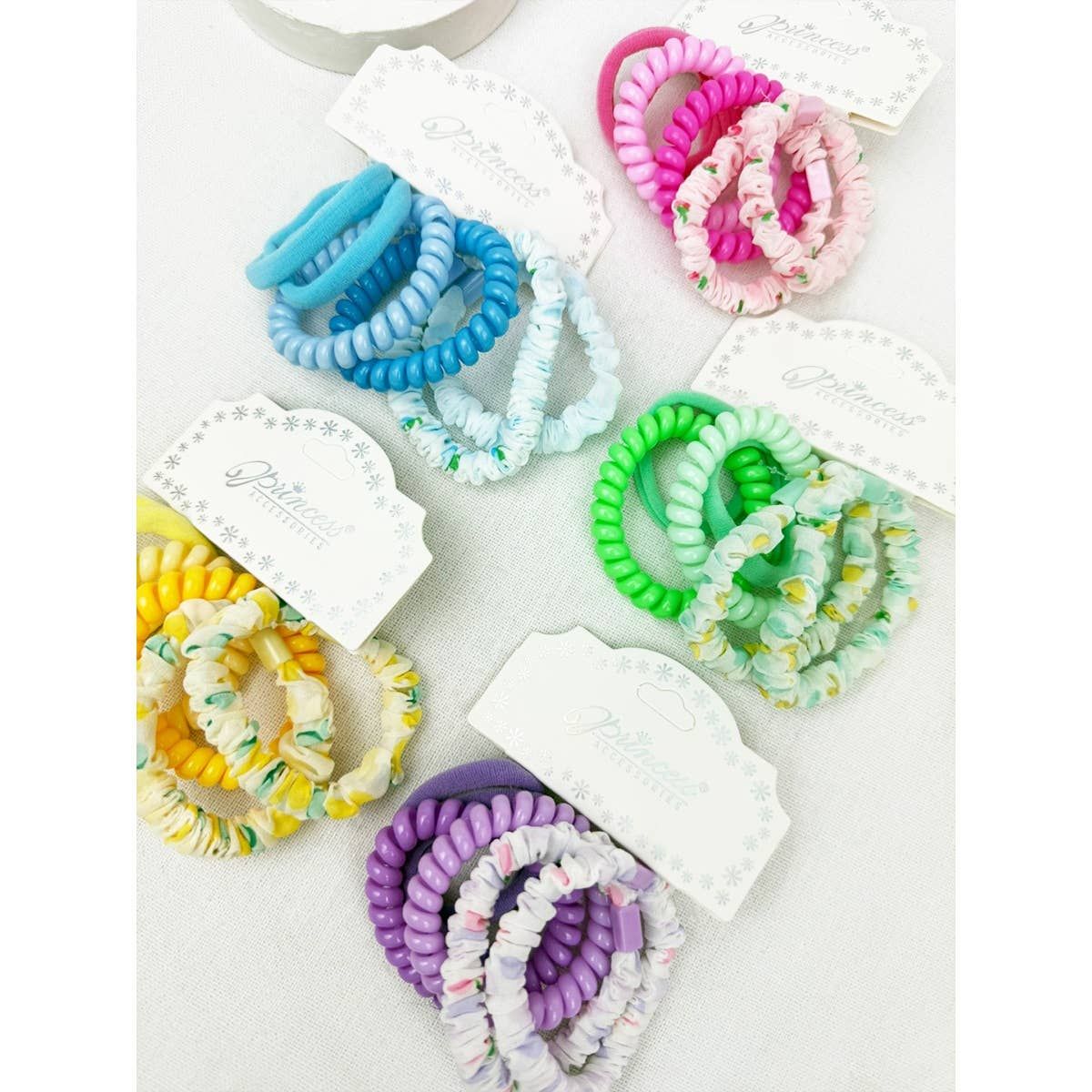 Spiral and Assorted Hair Tie Set