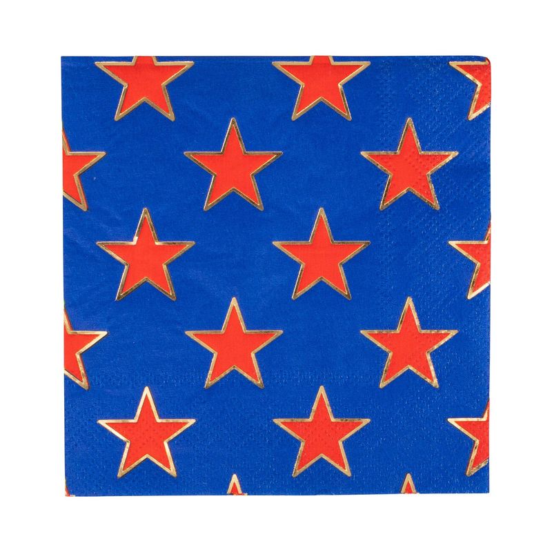 Gold Star Cocktail Napkin