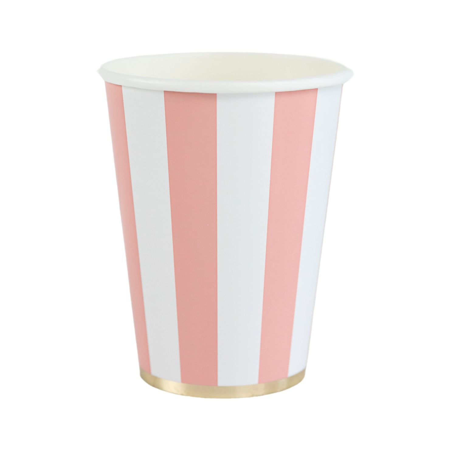 PETAL PINK CABANA STRIPE CUPS
