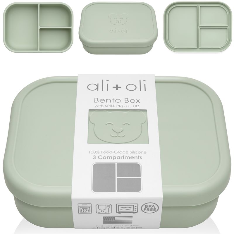 Leakproof Silicone Bento Box (Pine) Back to School