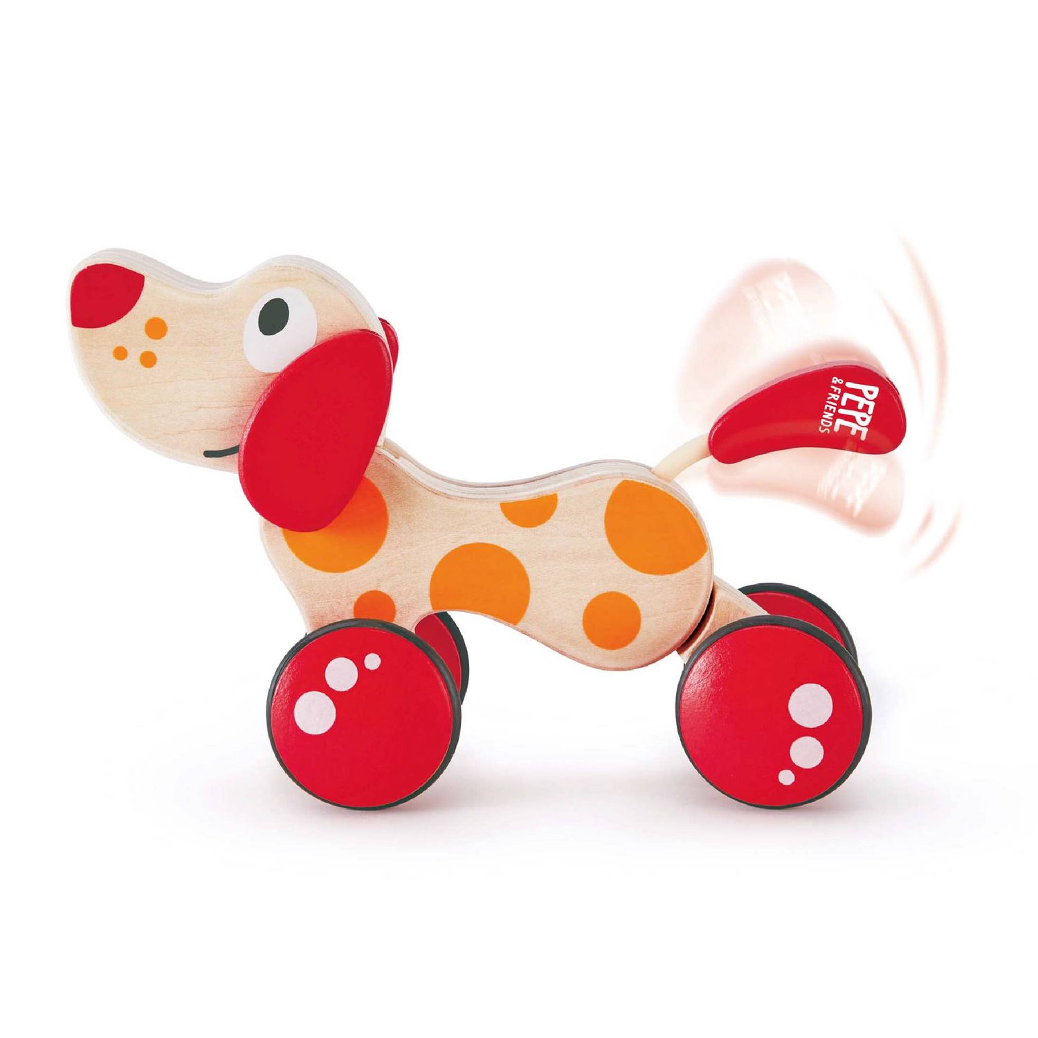 Hape Walk-A-Long Puppy - Pull Along Toy for Babies 12+ Month
