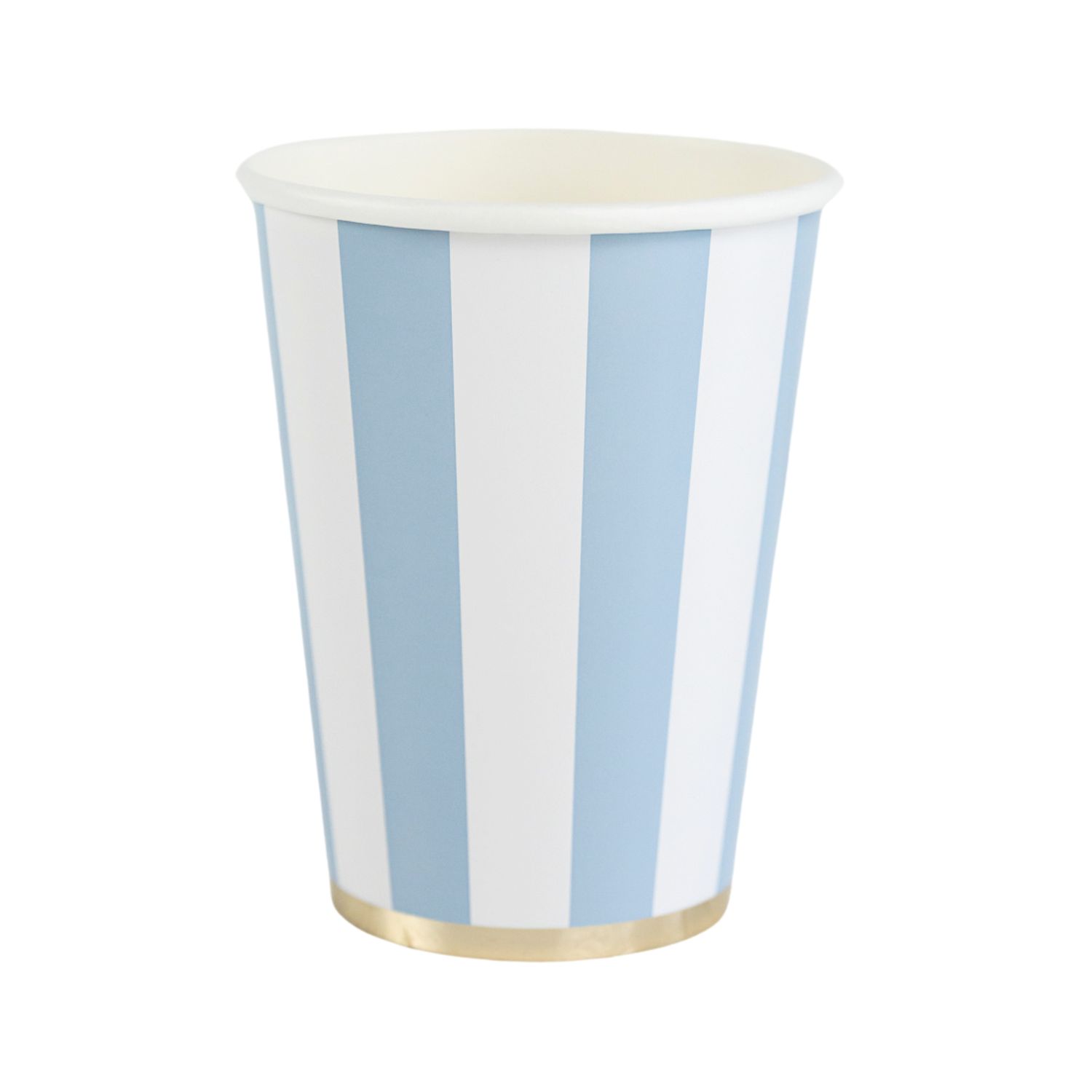 SKY BLUE CABANA STRIPE CUPS