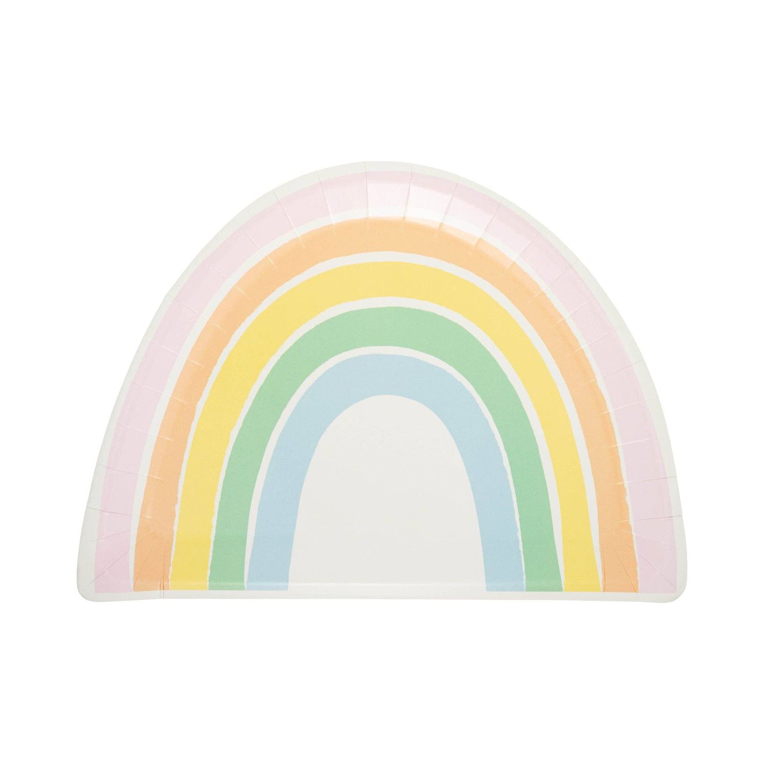 Pastel Rainbow Shaped Plate