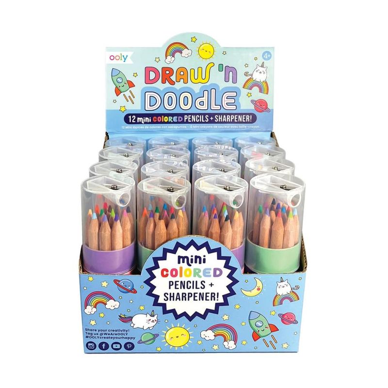 Draw'n Doodle: Mini Colored Pencils + Sharpener