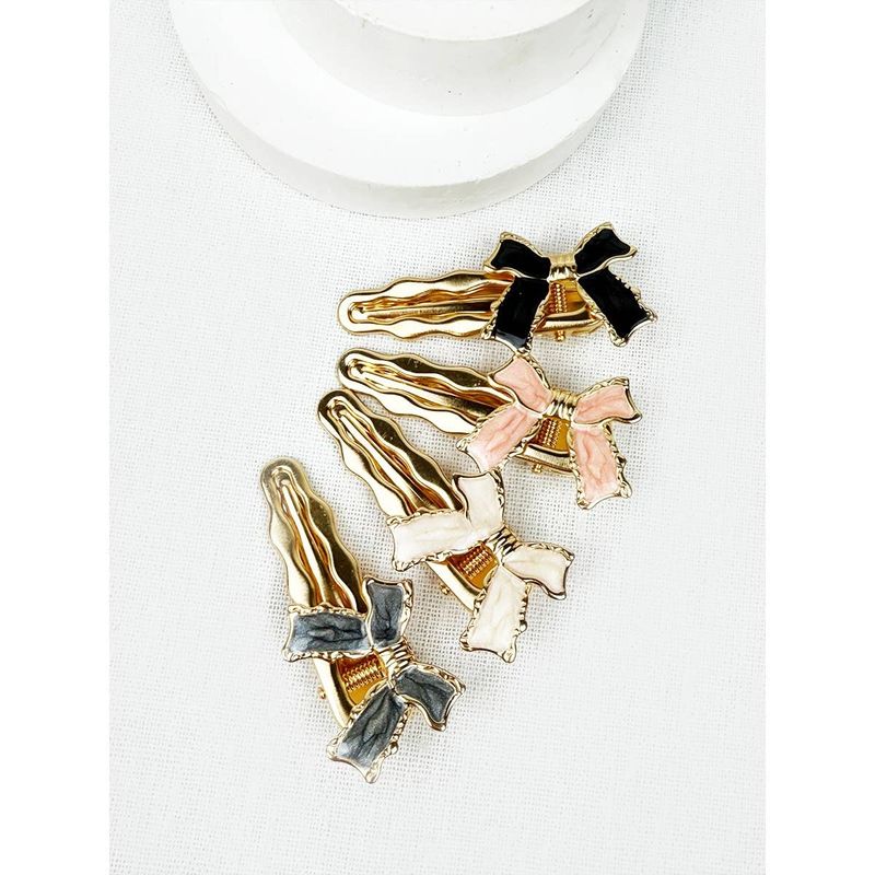 Knotted Bow Alligator Hair Clip