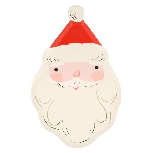 Jolly Christmas Santa Plates