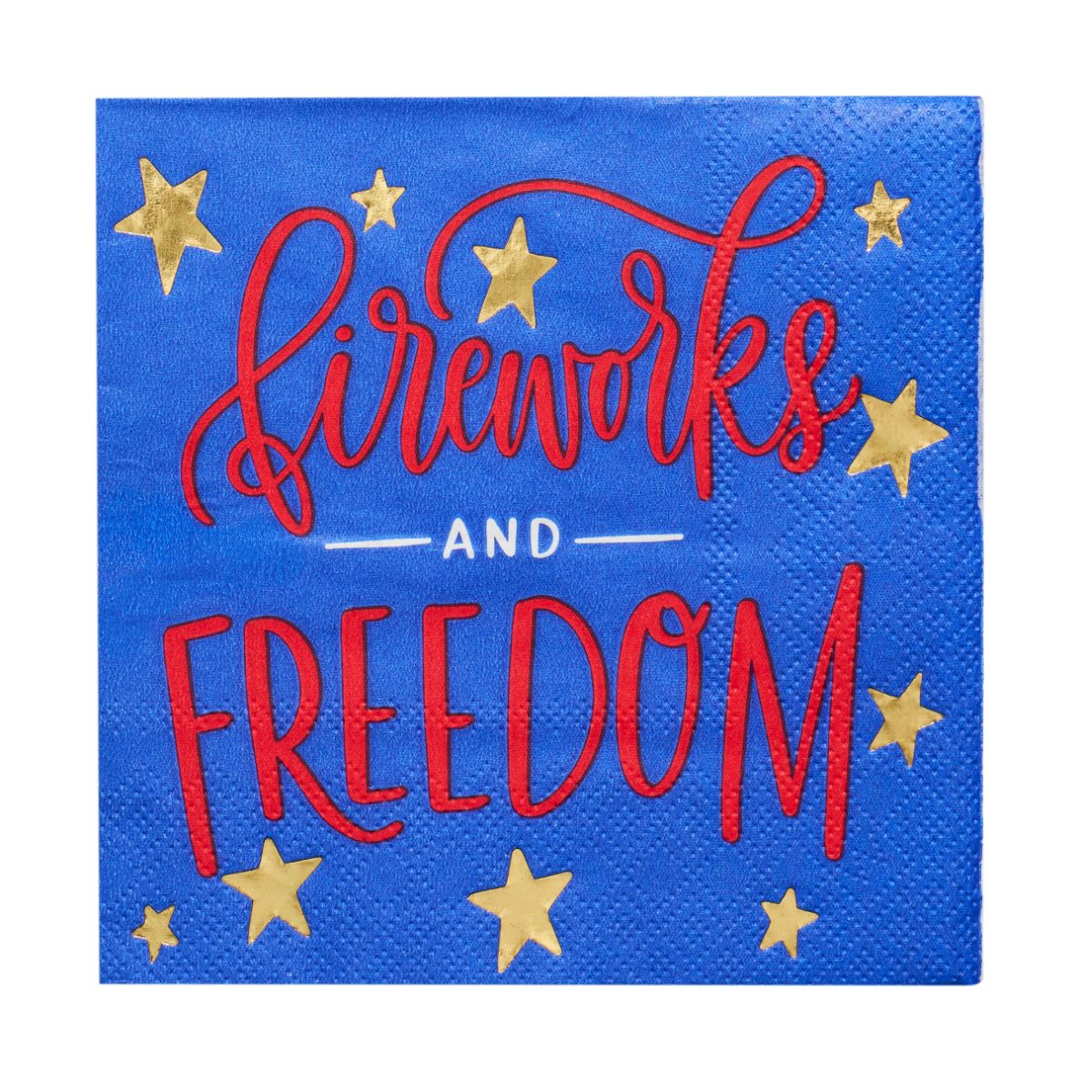 Modern Patriotic Cocktail Napkins/20pk