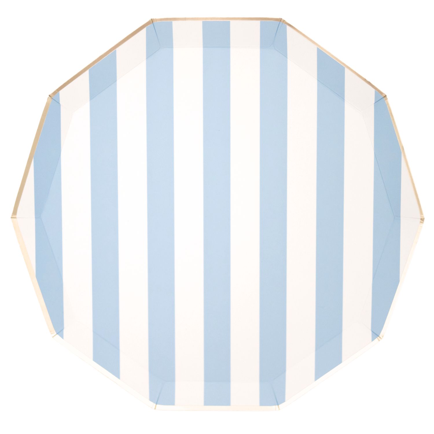 SKY BLUE SIGNATURE CABANA STRIPE PLATES