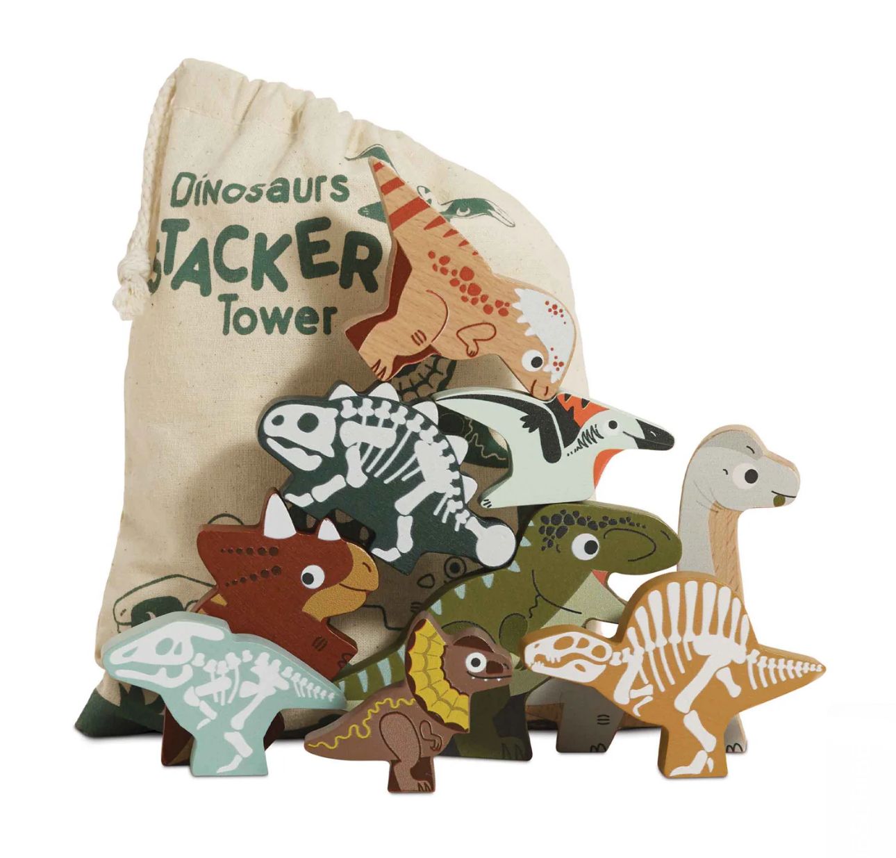 Jurassic Stacking Dino & Bag