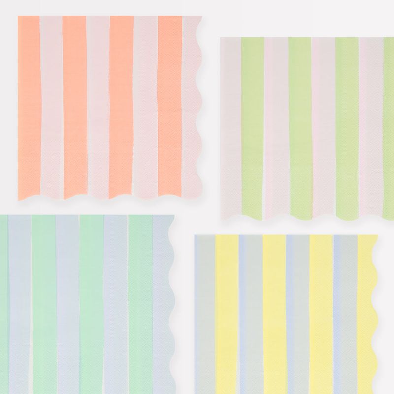 Pastel Stripe Large Napkins