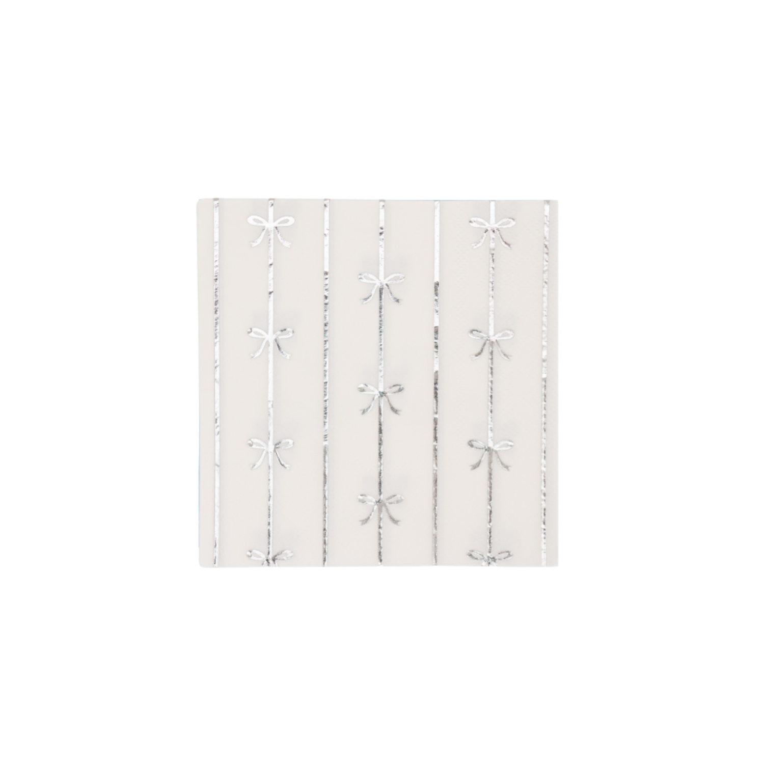 SILVER SIGNATURE BOW SMALL NAPKINS