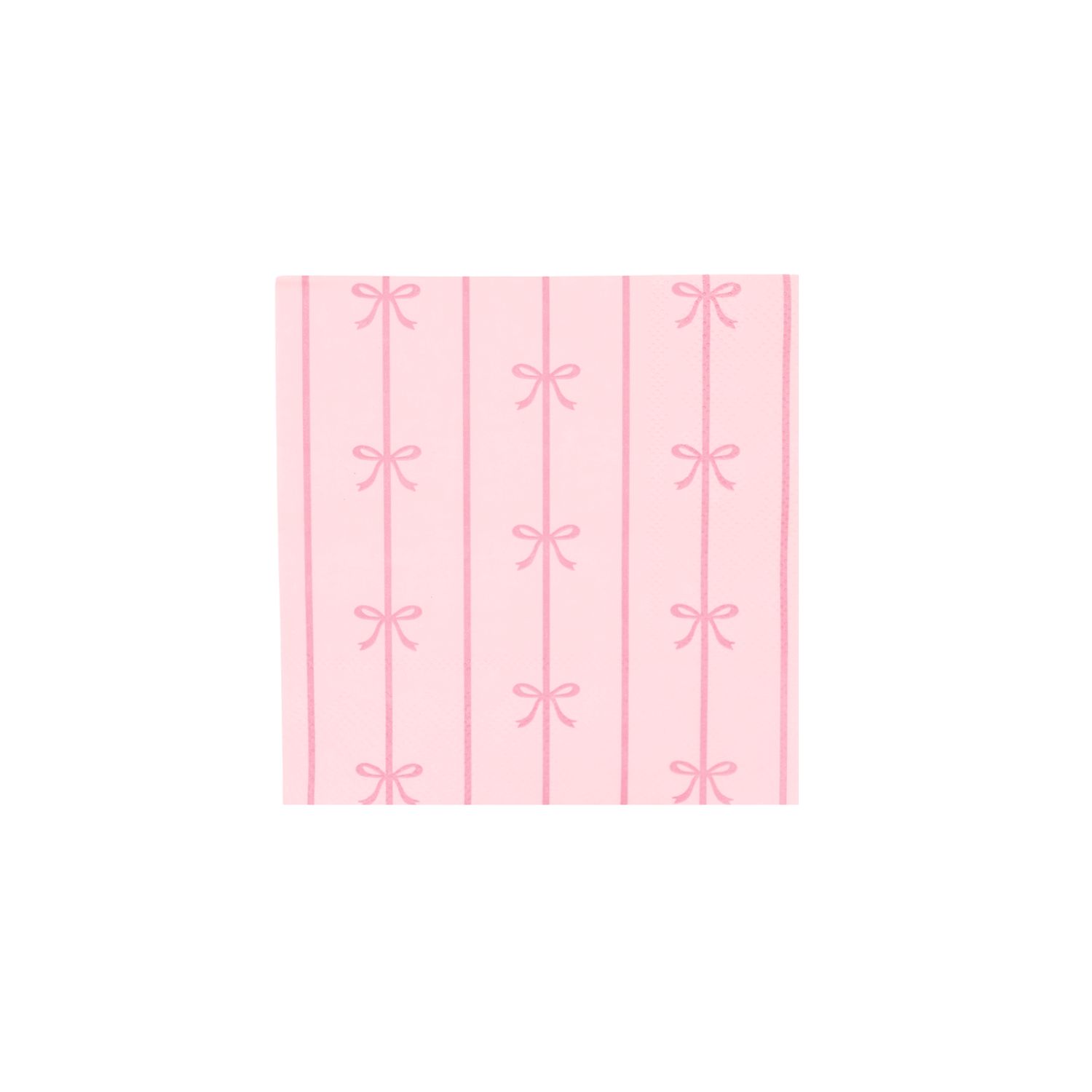 PETAL PINK SIGNATURE BOW SMALL NAPKINS