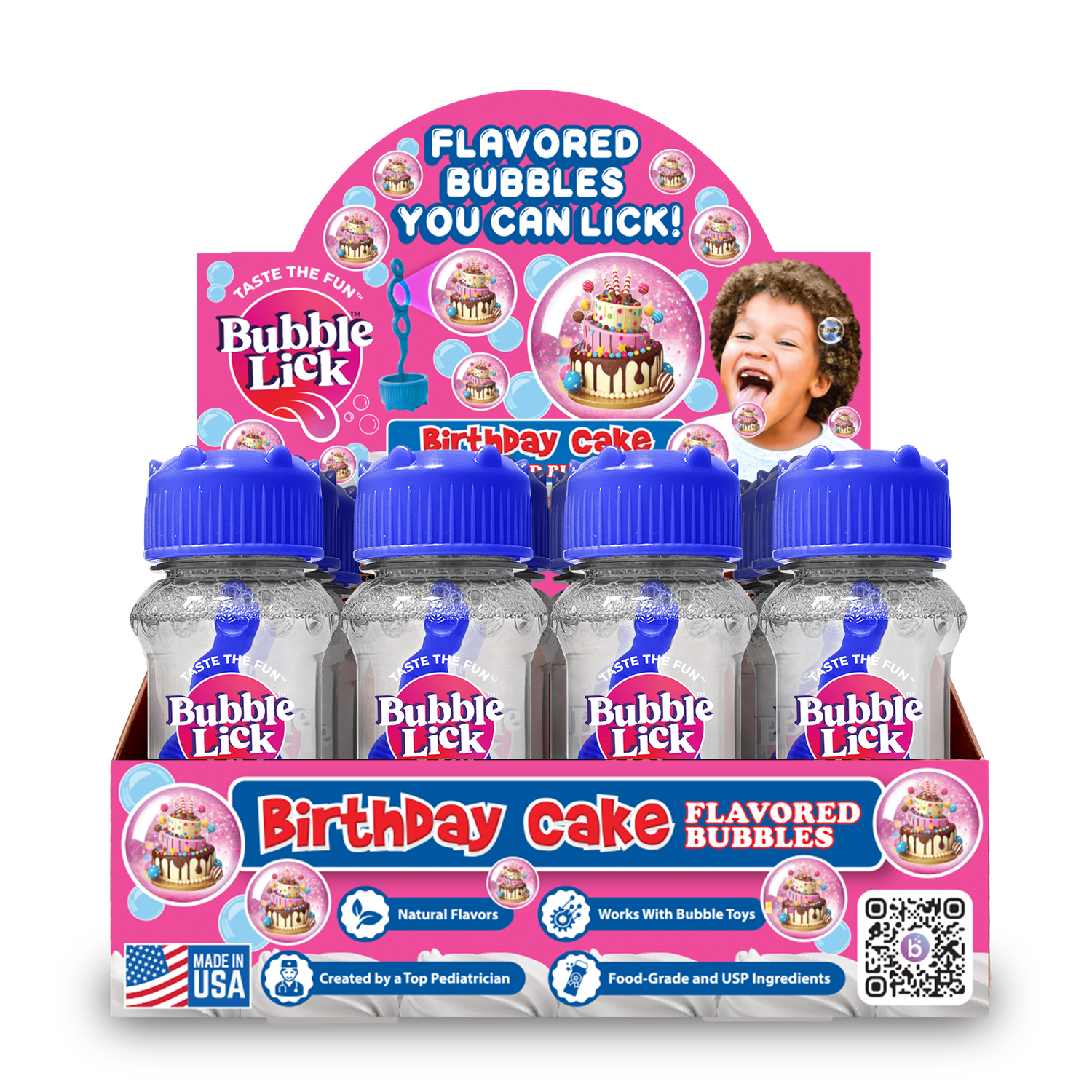 BubbleLick™ Birthday Cake Bubbles