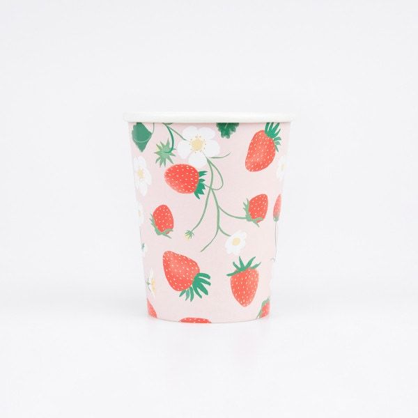 Strawberry Pattern Cups