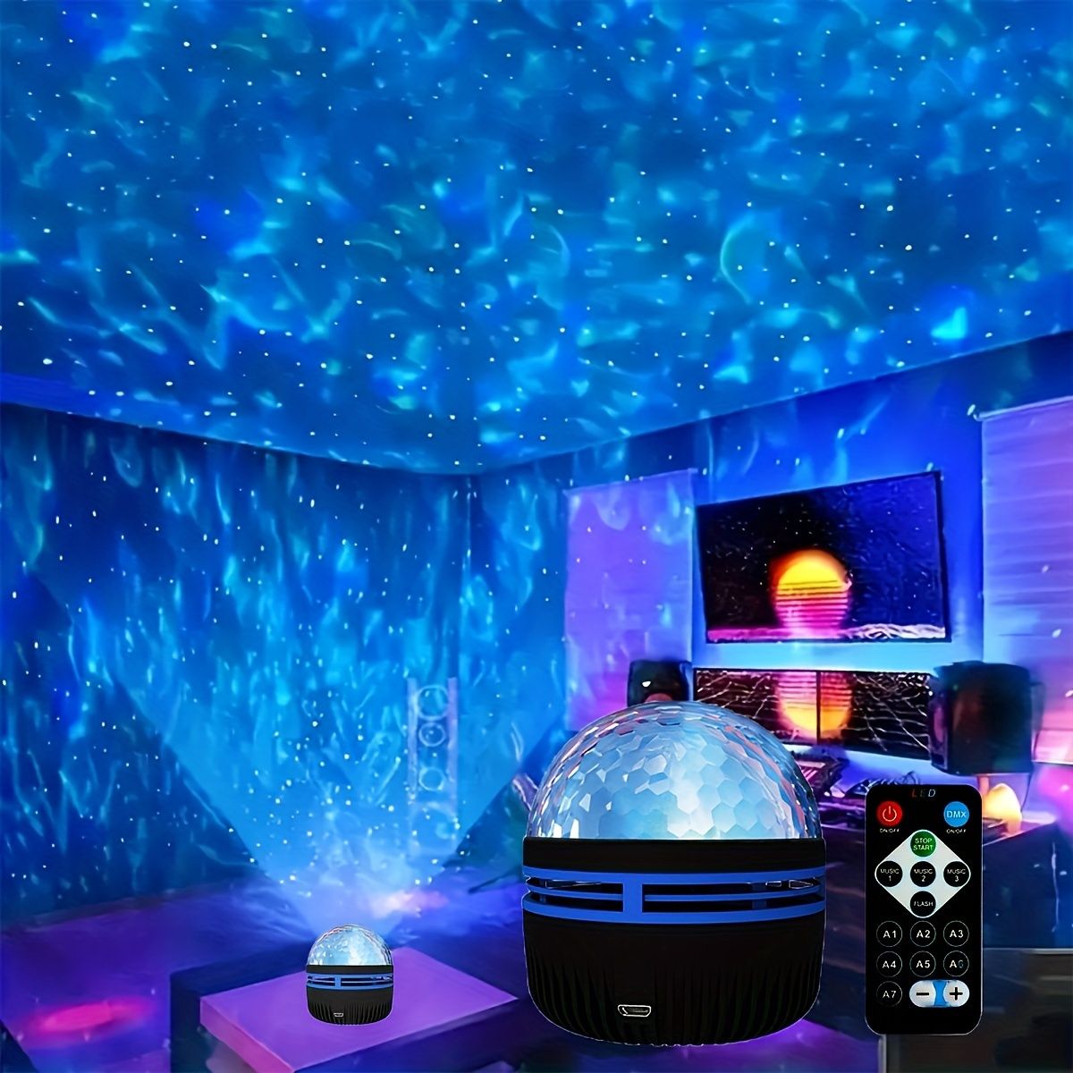 Galaxy™ LED Projector – 360° Starry Sky Effect