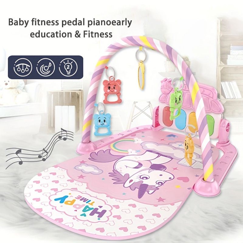 Tapis Piano Musical™ – Tapis d’Éveil Bébé avec Jouets &amp; Touches Lumineuses