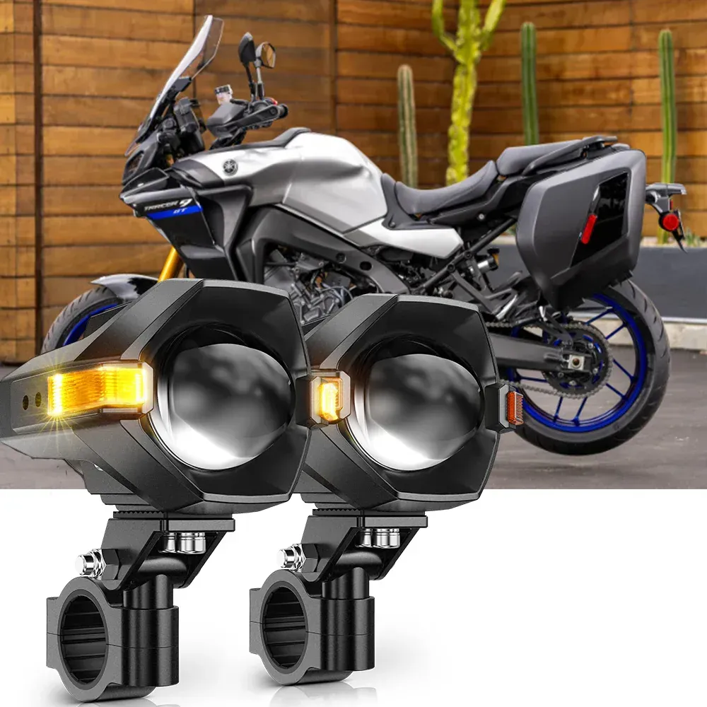 2021 Yamaha Tracer 9 GT Motorcycle LED Spotlight Light 3+5 Light Modes MT8 Series