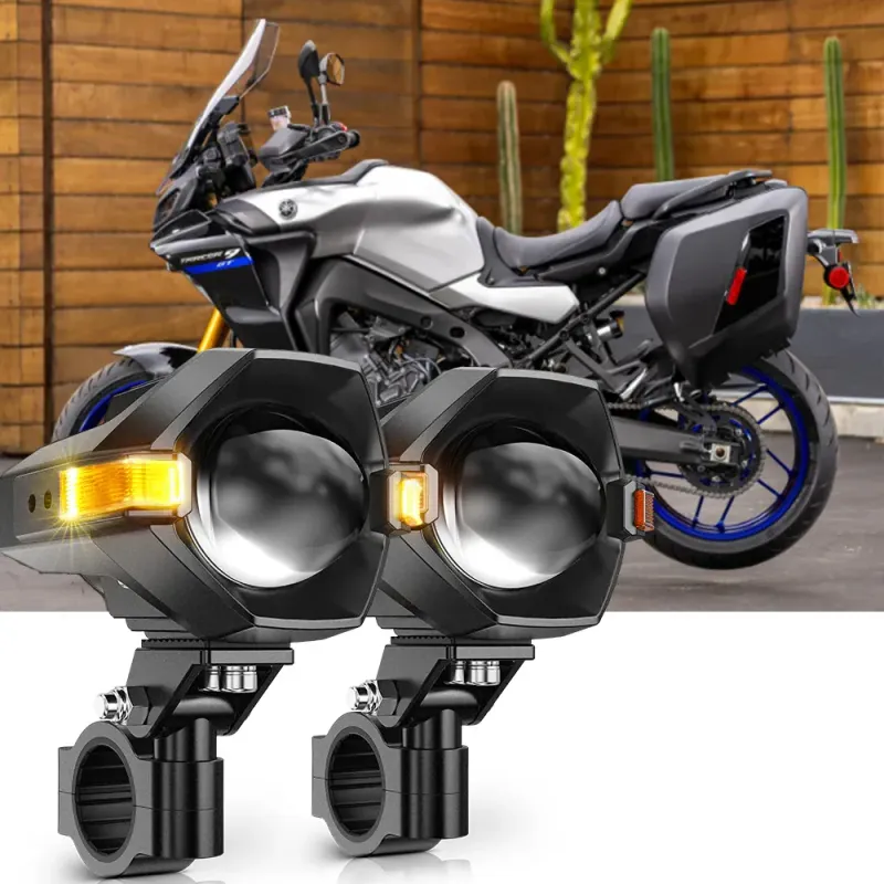 2021 Yamaha Tracer 9 GT Motorcycle LED Spotlight Light 3+5 Light Modes MT8 Series