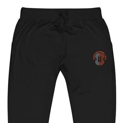 Embroidered unisex fleece sweatpants - QHT PLUTONIUM