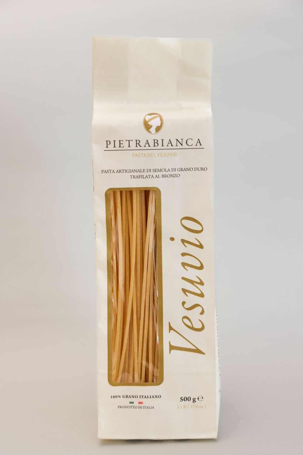 PASTA ARTIGIANALE TRAFILATA AL BRONZO Formato: SPAGHETTONE