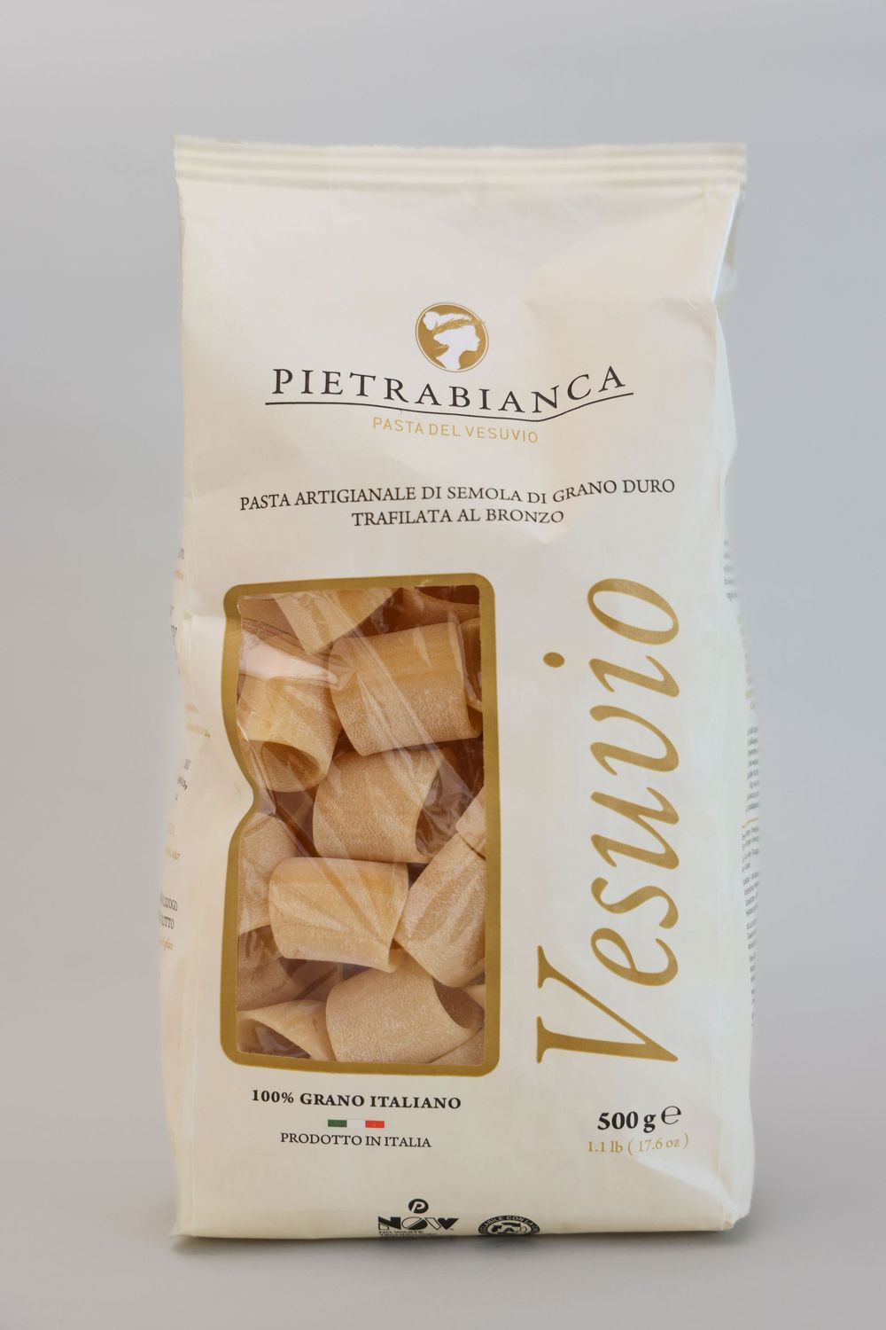 PASTA ARTIGIANALE TRAFILATA AL BRONZO Formato: MEZZO PACCHERO