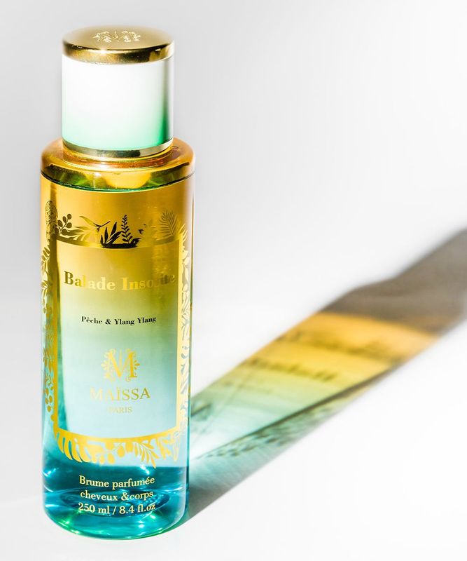 Brume cheveux et corps BALADE INSOLITE pêche et ylang ylang - Maïssa