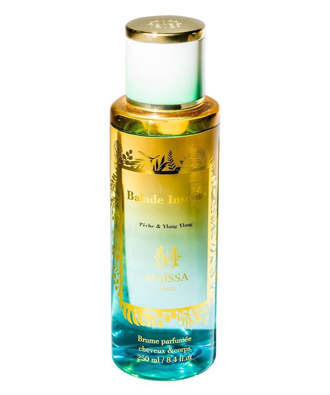 Brume cheveux et corps BALADE INSOLITE pêche et ylang ylang - Maïssa