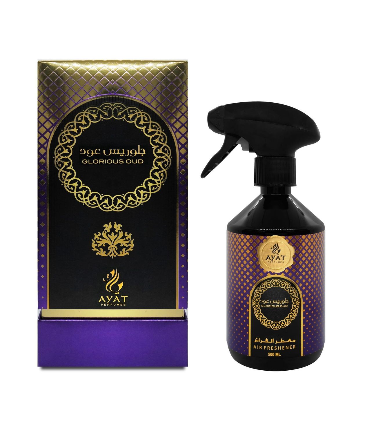 AYAT PERFUMES - Vaporisateur de Parfum d'Intérieur - Glorious Oud - 500ml