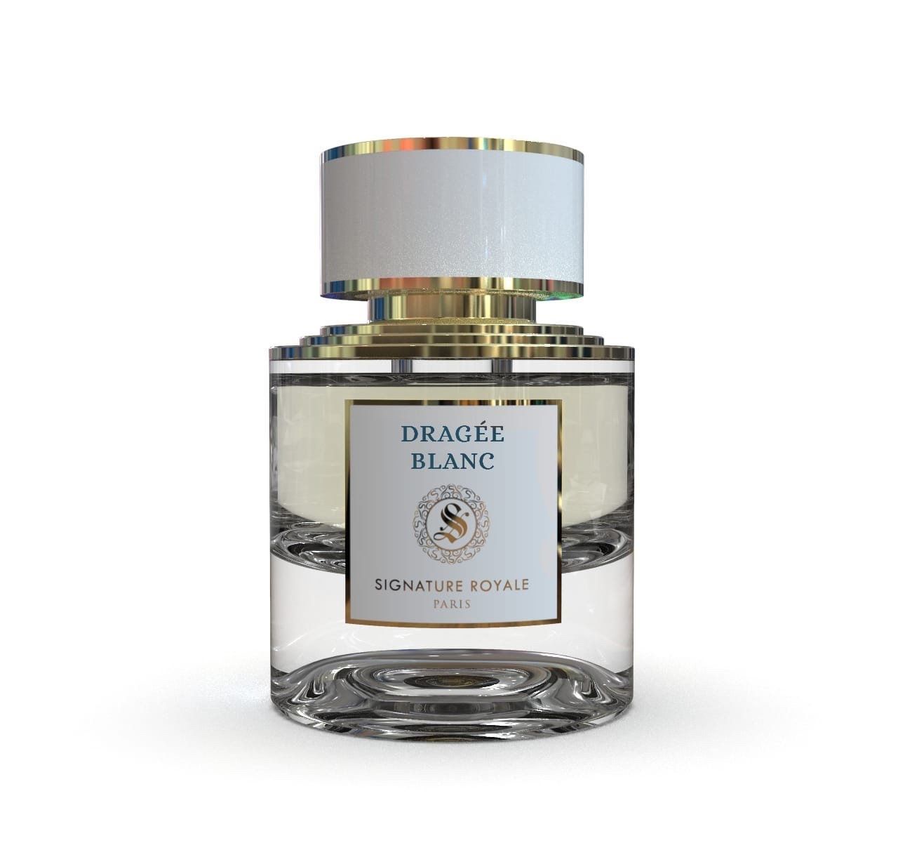 Flacon Dragée Blanc Signature Royale