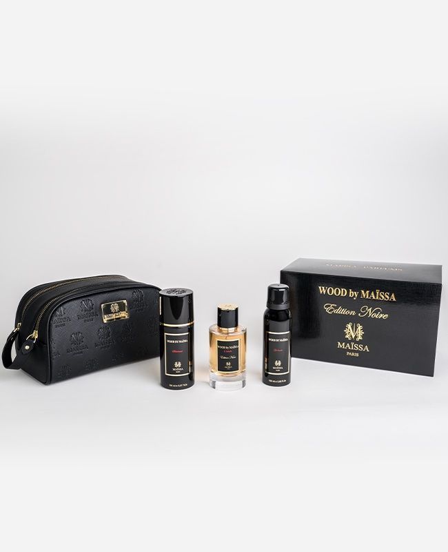 Trousse de toilette Maïssa - Parfum Wood by Maïssa 3 pcs