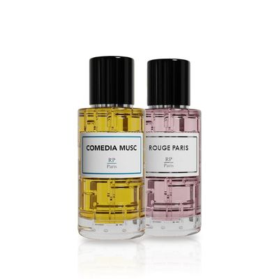 Parfums français mixtes : Comedia Musc et Rouge Paris de RP Paris, eaux de parfum 50 ml