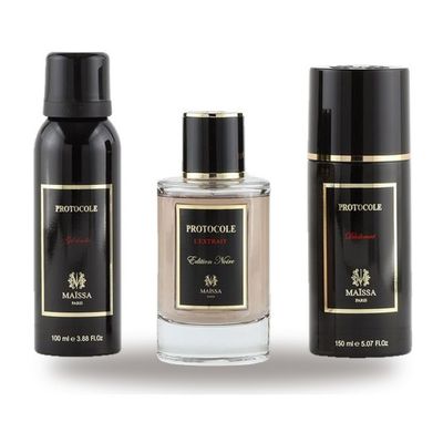 Coffret Protocole – Maison Maïssa (parfum 100 ml + déodorant + gel douche)